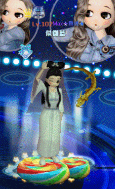 蓝萌心钻项链.gif